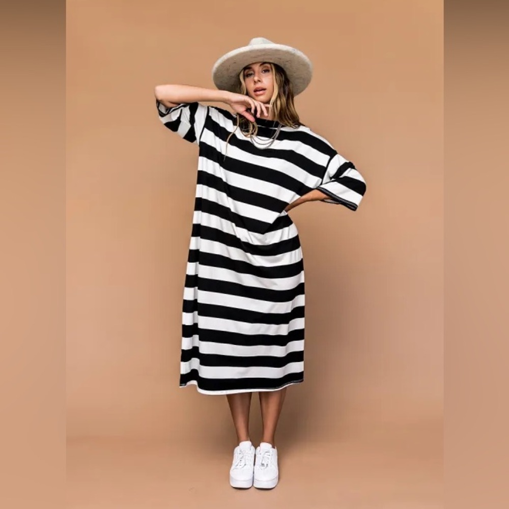 Dressed in lala ozzy striped dress